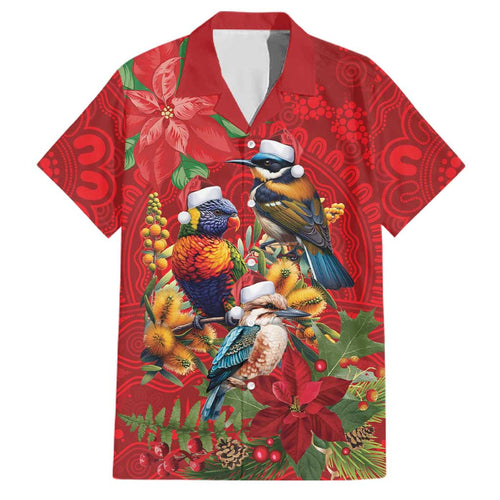 Aussie Native Bird Family Matching Off Shoulder Maxi Dress and Hawaiian Shirt Aboriginal Inspired Christmas - Aussie Hoodie