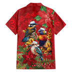 Aussie Native Bird Family Matching Off Shoulder Short Dress and Hawaiian Shirt Aboriginal Inspired Christmas - Aussie Hoodie