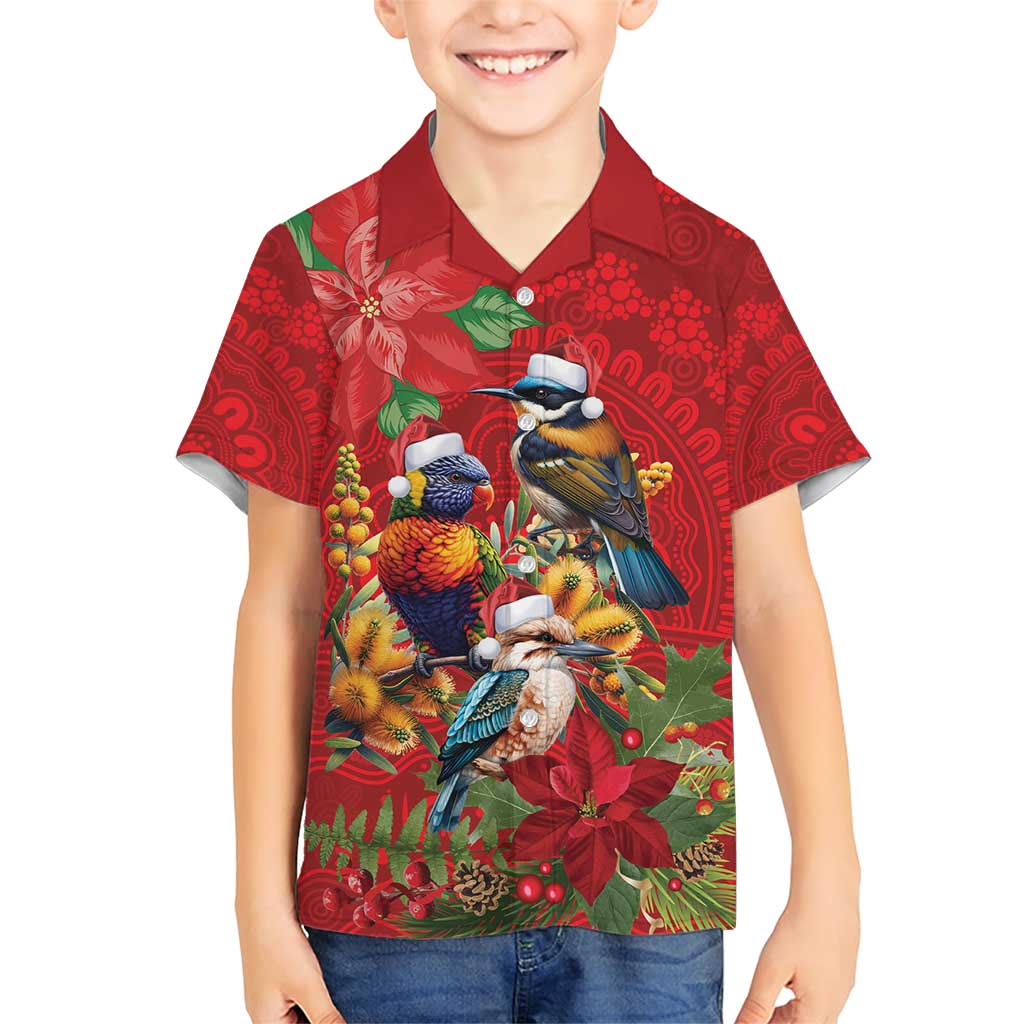 Aussie Native Bird Family Matching Short Sleeve Bodycon Dress and Hawaiian Shirt Aboriginal Inspired Christmas - Aussie Hoodie