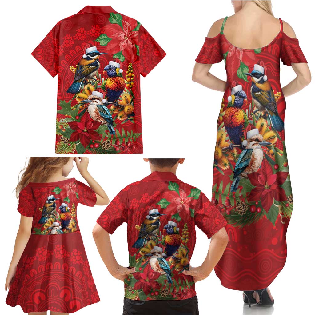 Aussie Native Bird Family Matching Summer Maxi Dress and Hawaiian Shirt Aboriginal Inspired Christmas - Aussie Hoodie