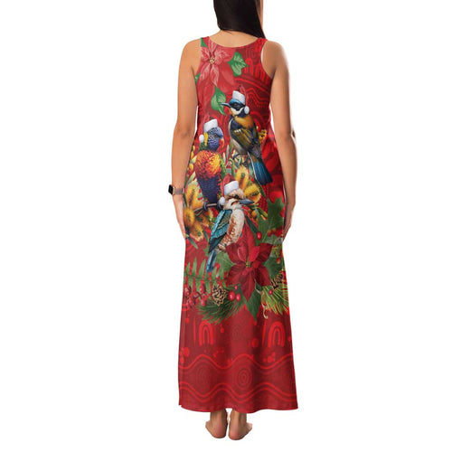 Aussie Native Bird Family Matching Tank Maxi Dress and Hawaiian Shirt Aboriginal Inspired Christmas - Aussie Hoodie