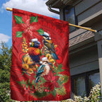 Aussie Native Bird Garden Flag Aboriginal Inspired Christmas - Aussie Hoodie
