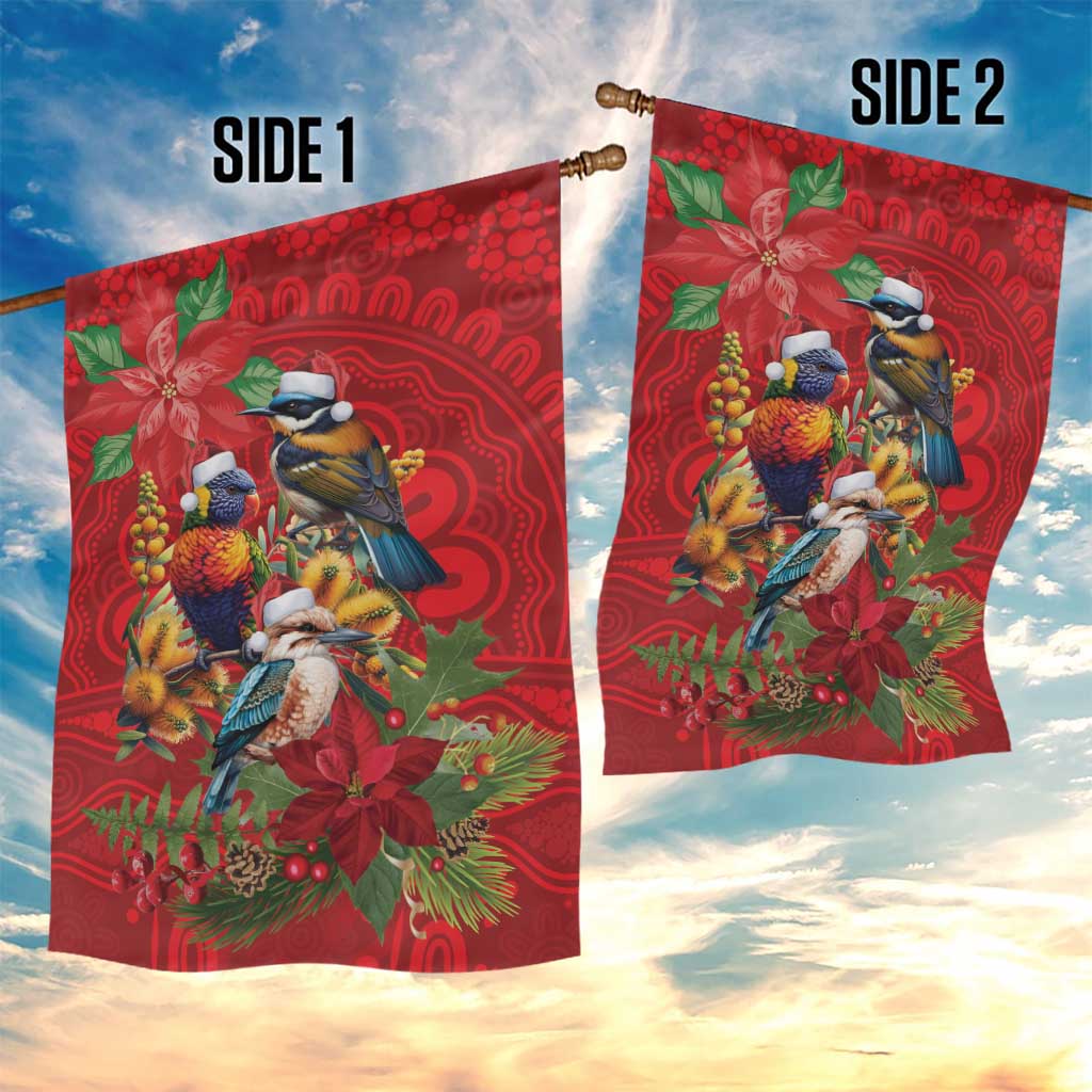 Aussie Native Bird Garden Flag Aboriginal Inspired Christmas - Aussie Hoodie