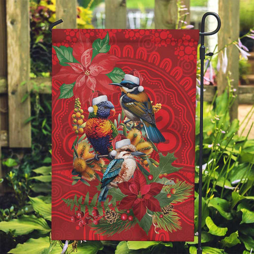 Aussie Native Bird Garden Flag Aboriginal Inspired Christmas - Aussie Hoodie