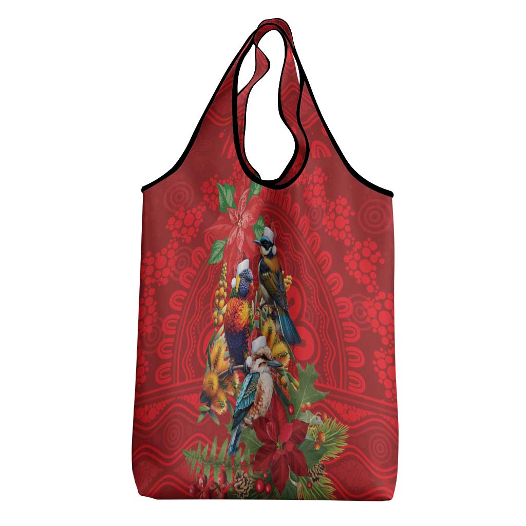 Aussie Native Bird Grocery Bag Aboriginal Inspired Christmas - Aussie Hoodie