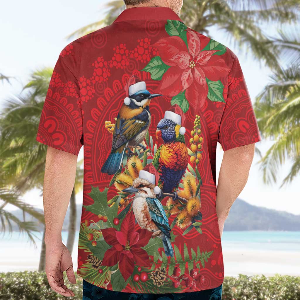 Aussie Native Bird Hawaiian Shirt Aboriginal Inspired Christmas - Aussie Hoodie