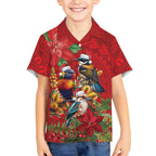 Aussie Native Bird Hawaiian Shirt Aboriginal Inspired Christmas - Aussie Hoodie