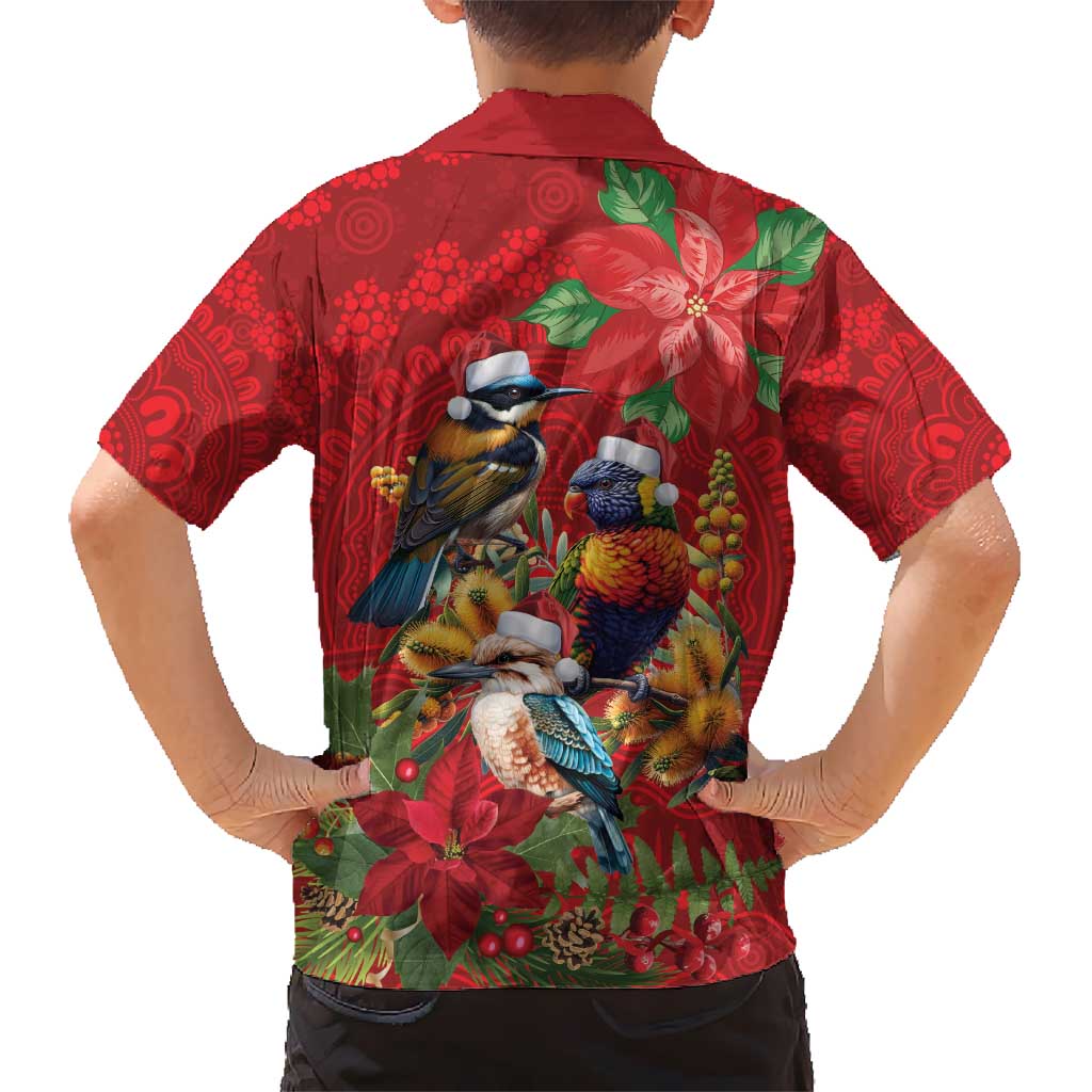 Aussie Native Bird Hawaiian Shirt Aboriginal Inspired Christmas - Aussie Hoodie