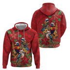 Aussie Native Bird Hoodie Aboriginal Inspired Christmas - Aussie Hoodie