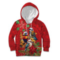 Aussie Native Bird Kid Hoodie Aboriginal Inspired Christmas - Aussie Hoodie