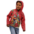 Aussie Native Bird Kid Hoodie Aboriginal Inspired Christmas - Aussie Hoodie