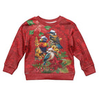 Aussie Native Bird Kid Ugly Christmas Sweater Aboriginal Inspired Christmas - Aussie Hoodie