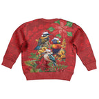 Aussie Native Bird Kid Ugly Christmas Sweater Aboriginal Inspired Christmas - Aussie Hoodie