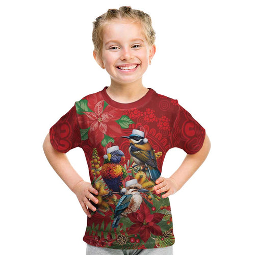 Aussie Native Bird Kid T Shirt Aboriginal Inspired Christmas - Aussie Hoodie