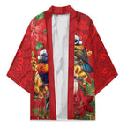 Aussie Native Bird Kimono Aboriginal Inspired Christmas - Aussie Hoodie