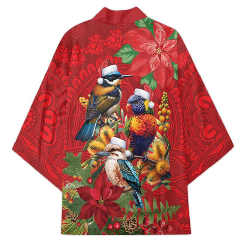 Aussie Native Bird Kimono Aboriginal Inspired Christmas - Aussie Hoodie