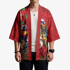 Aussie Native Bird Kimono Aboriginal Inspired Christmas - Aussie Hoodie