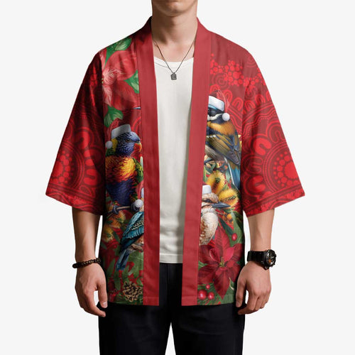 Aussie Native Bird Kimono Aboriginal Inspired Christmas - Aussie Hoodie