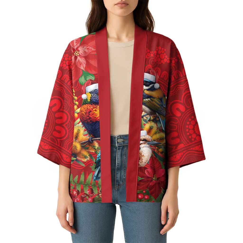 Aussie Native Bird Kimono Aboriginal Inspired Christmas - Aussie Hoodie