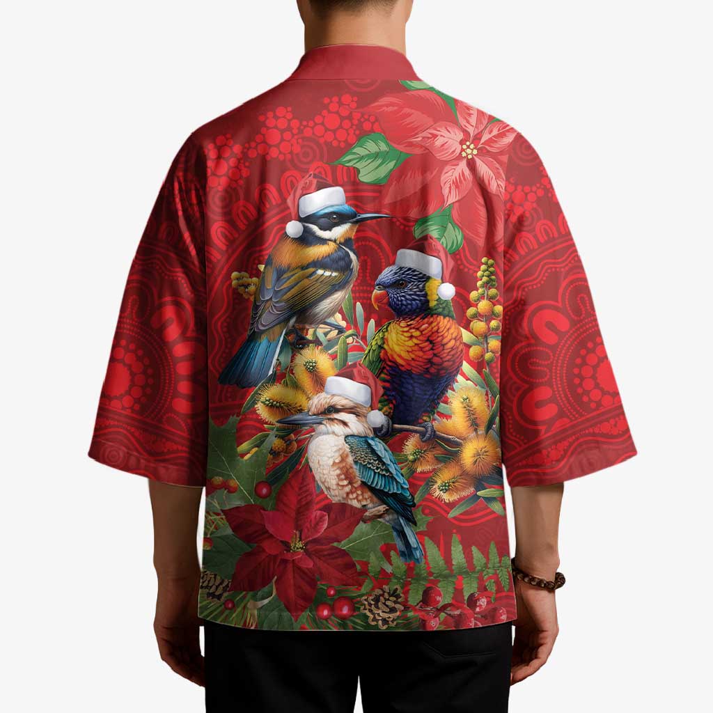 Aussie Native Bird Kimono Aboriginal Inspired Christmas - Aussie Hoodie