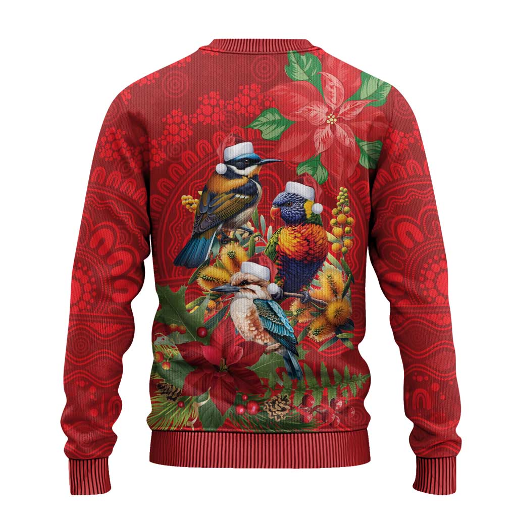 Aussie Native Bird Ugly Christmas Sweater Aboriginal Inspired Christmas - Aussie Hoodie