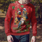 Aussie Native Bird Ugly Christmas Sweater Aboriginal Inspired Christmas - Aussie Hoodie