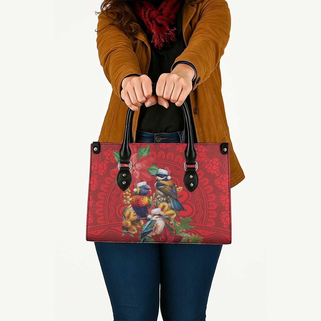Aussie Native Bird Leather Bag Aboriginal Inspired Christmas - Aussie Hoodie