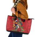 Aussie Native Bird Leather Tote Bag Aboriginal Inspired Christmas - Aussie Hoodie
