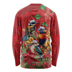 Aussie Native Bird Long Sleeve Shirt Aboriginal Inspired Christmas - Aussie Hoodie