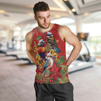 Aussie Native Bird Men Tank Top Aboriginal Inspired Christmas - Aussie Hoodie