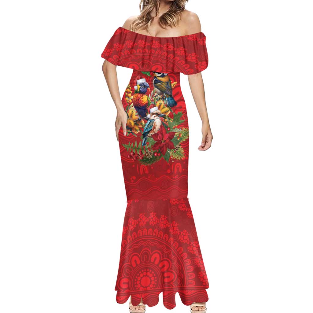 Aussie Native Bird Mermaid Dress Aboriginal Inspired Christmas - Aussie Hoodie