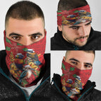 Aussie Native Bird Neck Gaiter Aboriginal Inspired Christmas - Aussie Hoodie