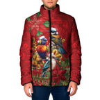 Aussie Native Bird Padded Jacket Aboriginal Inspired Christmas - Aussie Hoodie