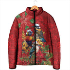 Aussie Native Bird Padded Jacket Aboriginal Inspired Christmas - Aussie Hoodie