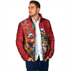 Aussie Native Bird Padded Jacket Aboriginal Inspired Christmas - Aussie Hoodie