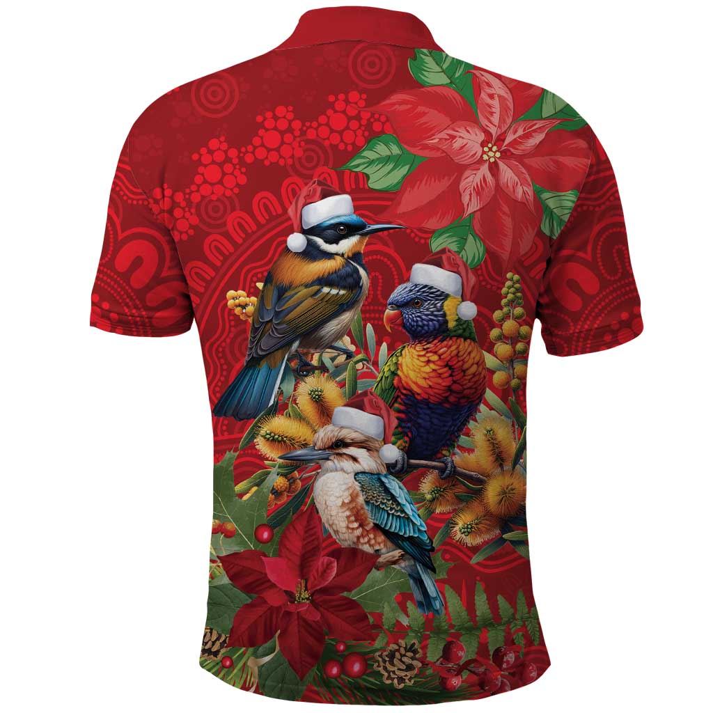 Aussie Native Bird Polo Shirt Aboriginal Inspired Christmas - Aussie Hoodie