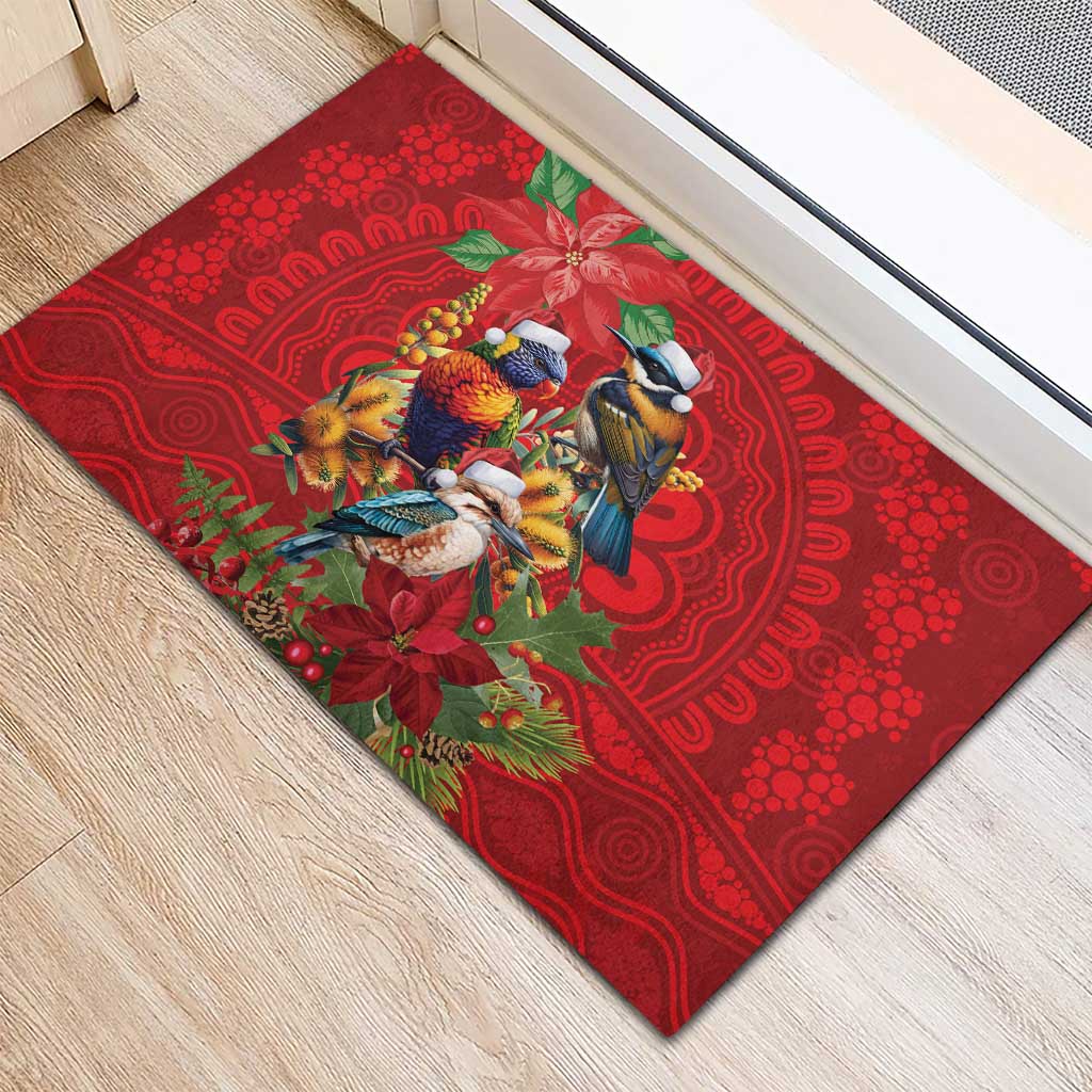 Aussie Native Bird Rubber Doormat Aboriginal Inspired Christmas - Aussie Hoodie