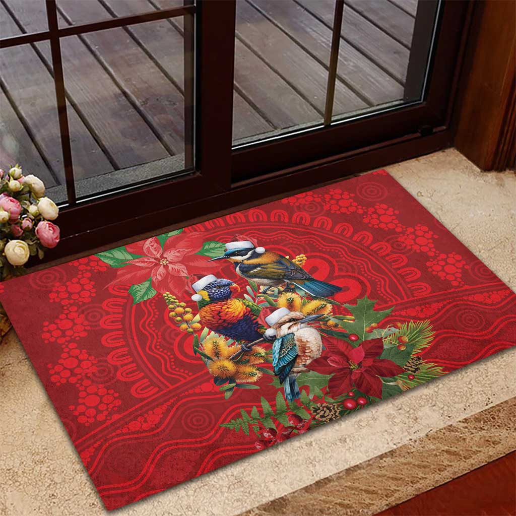 Aussie Native Bird Rubber Doormat Aboriginal Inspired Christmas - Aussie Hoodie