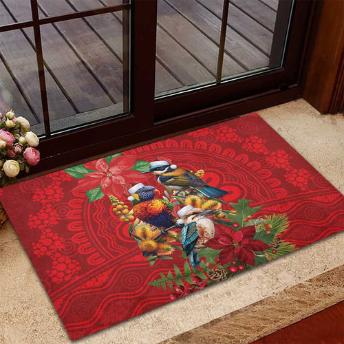 Aussie Native Bird Rubber Doormat Aboriginal Inspired Christmas - Aussie Hoodie