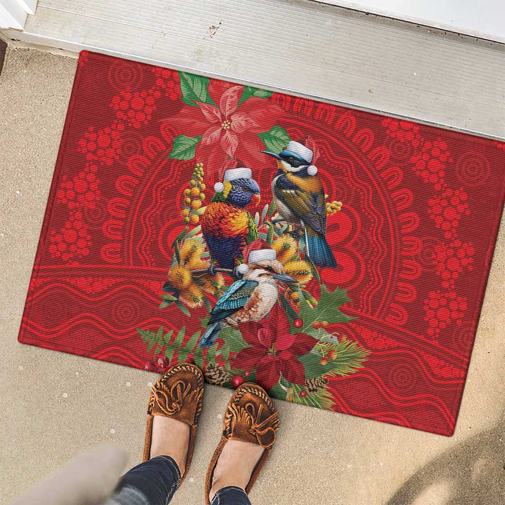 Aussie Native Bird Rubber Doormat Aboriginal Inspired Christmas - Aussie Hoodie