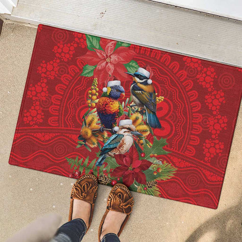 Aussie Native Bird Rubber Doormat Aboriginal Inspired Christmas - Aussie Hoodie