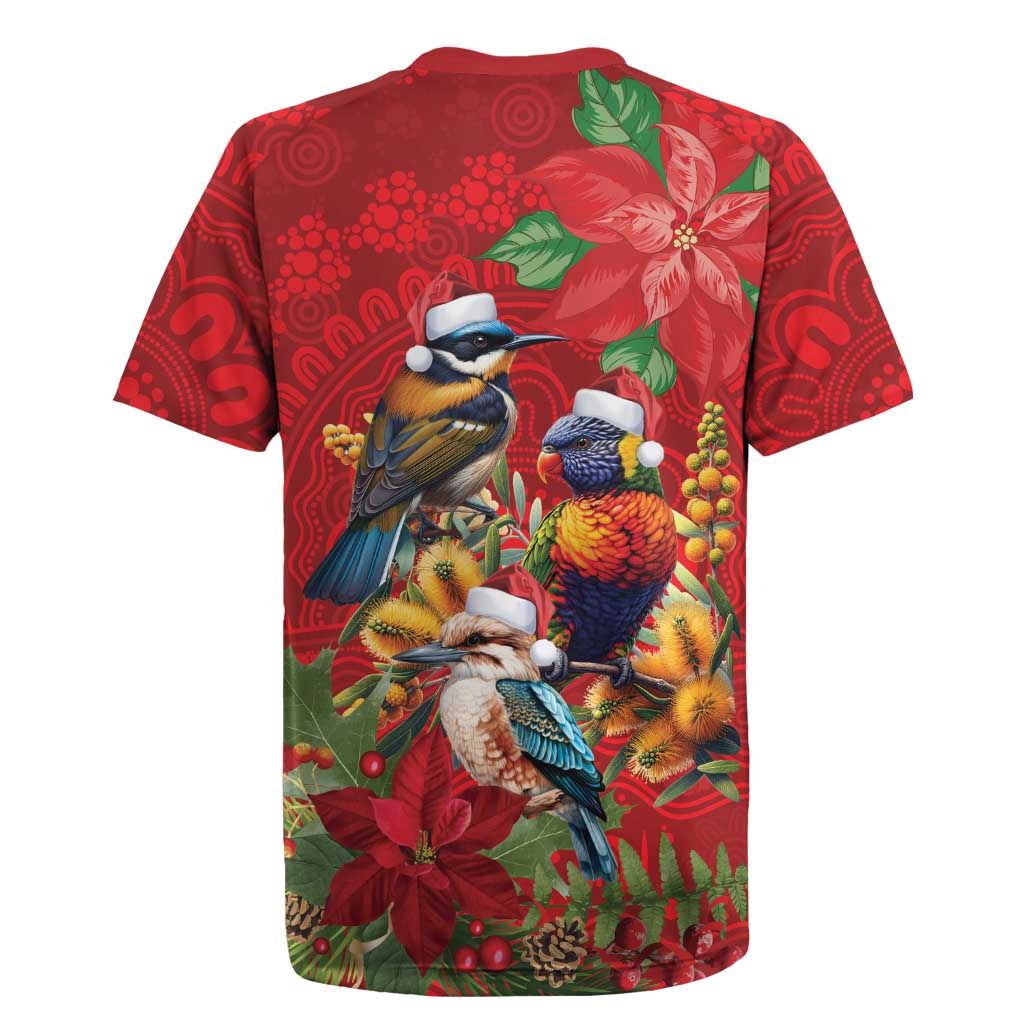 Aussie Native Bird Rugby Jersey Aboriginal Inspired Christmas - Aussie Hoodie