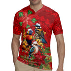 Aussie Native Bird Rugby Jersey Aboriginal Inspired Christmas - Aussie Hoodie