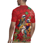 Aussie Native Bird Rugby Jersey Aboriginal Inspired Christmas - Aussie Hoodie