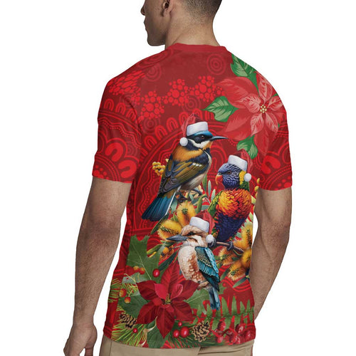 Aussie Native Bird Rugby Jersey Aboriginal Inspired Christmas - Aussie Hoodie