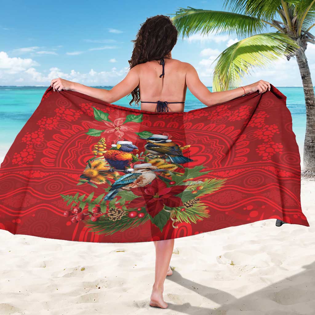 Aussie Native Bird Sarong Aboriginal Inspired Christmas - Aussie Hoodie