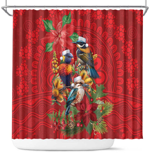 Aussie Native Bird Shower Curtain Aboriginal Inspired Christmas - Aussie Hoodie