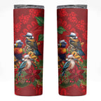 Aussie Native Bird Skinny Tumbler Aboriginal Inspired Christmas - Aussie Hoodie