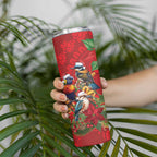 Aussie Native Bird Skinny Tumbler Aboriginal Inspired Christmas - Aussie Hoodie
