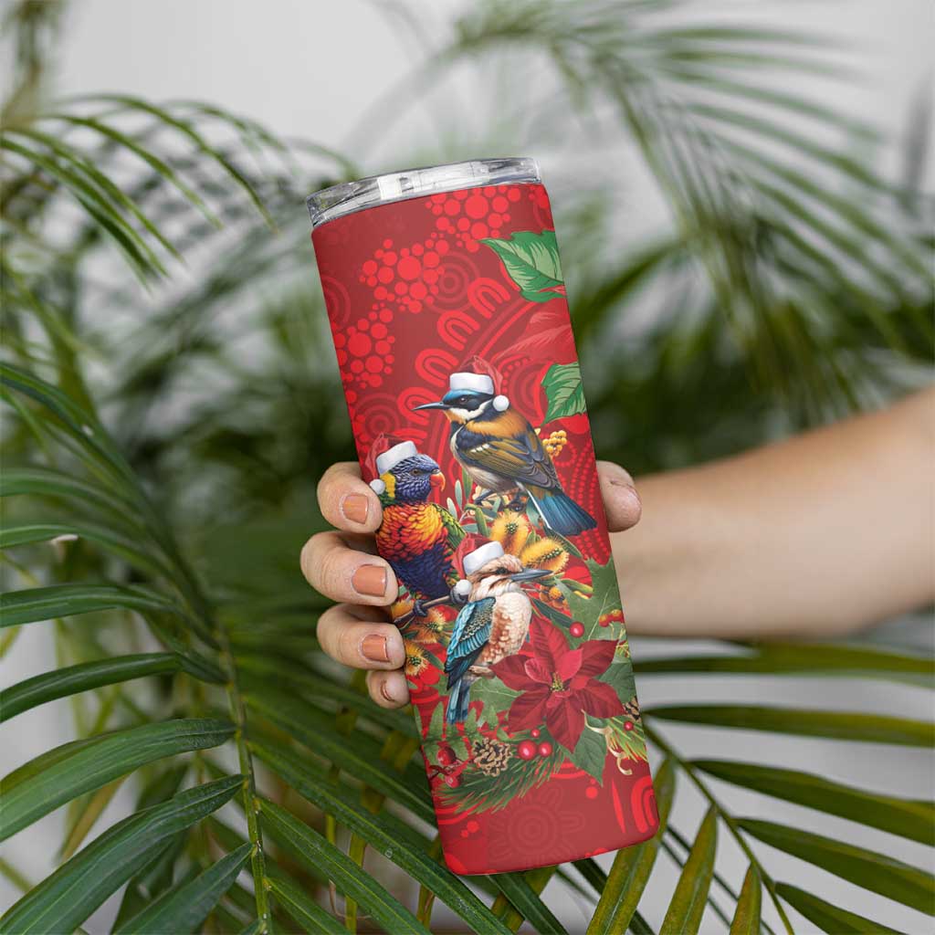 Aussie Native Bird Skinny Tumbler Aboriginal Inspired Christmas - Aussie Hoodie